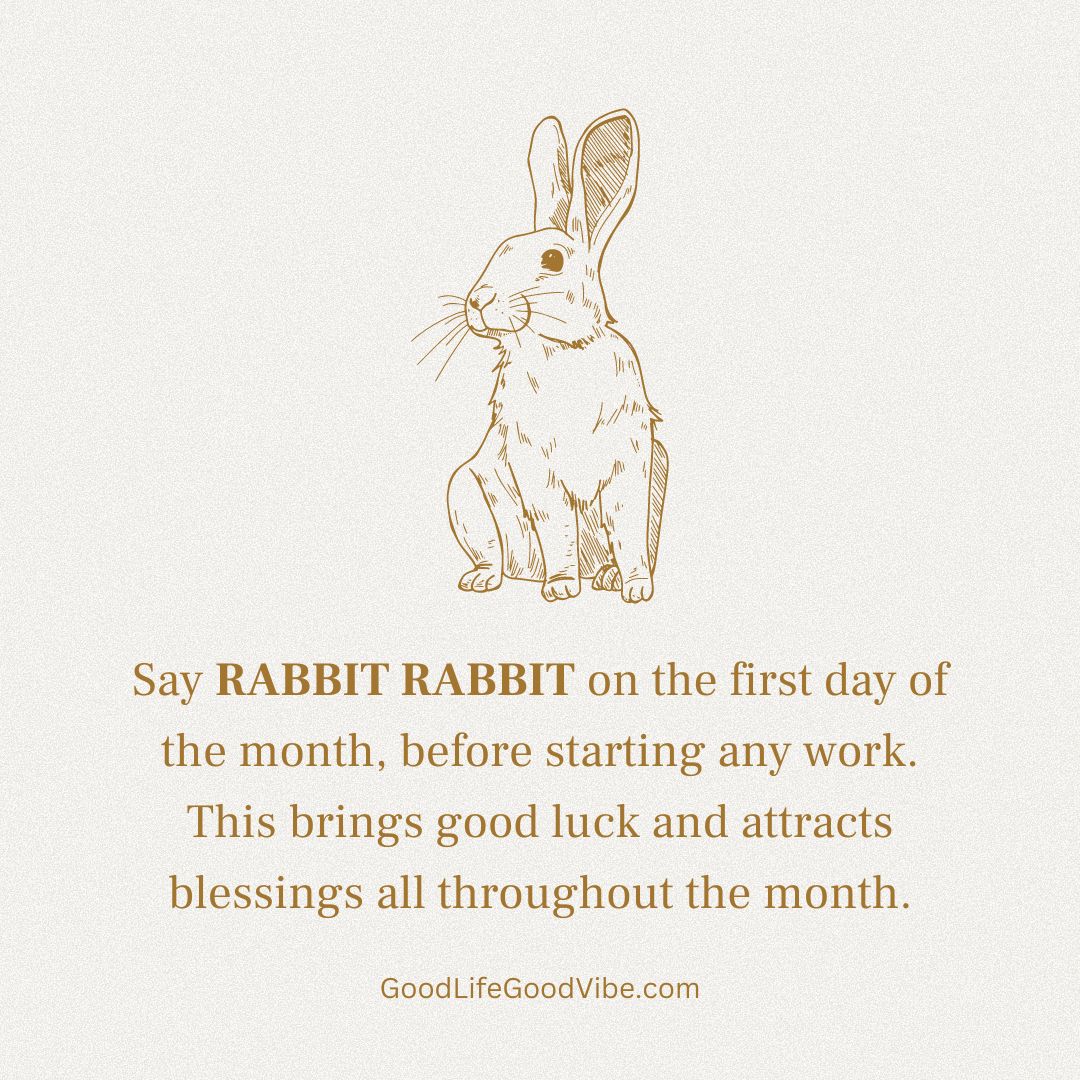 Saying Rabbit Rabbit on the First Day of the Month, Explained!